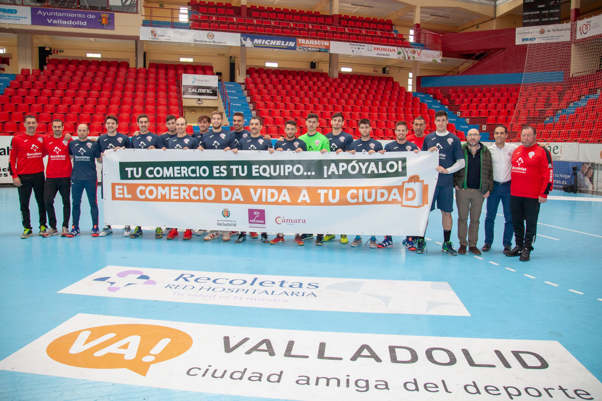 El Recoletas Atlético Valladolid se suma al apoyo al comercio de proximidad de Valladolid